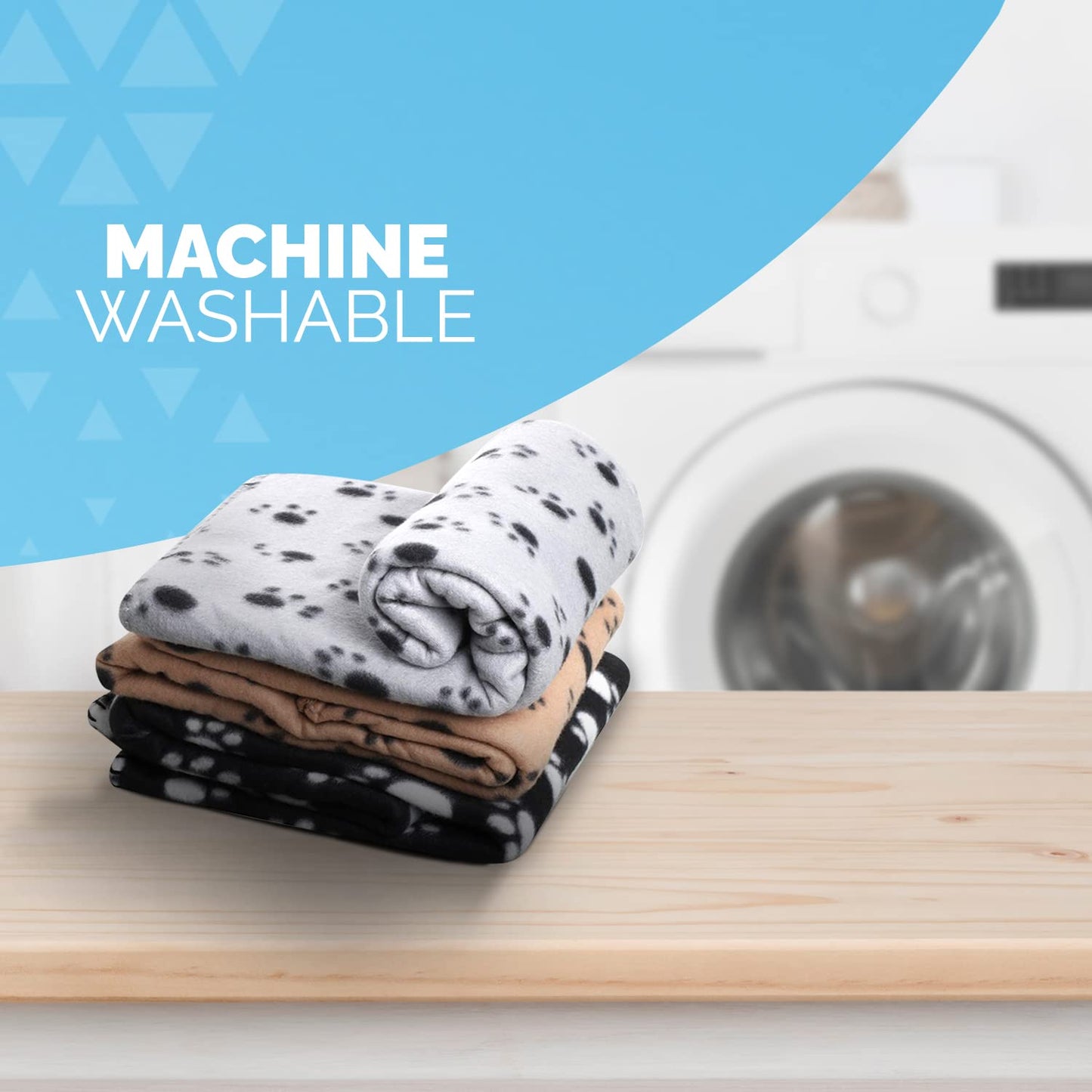 Gadvera 3-Pack Pet Blankets - Soft, Washable Flannel Fleece for Dogs, Cats, & Small Pets