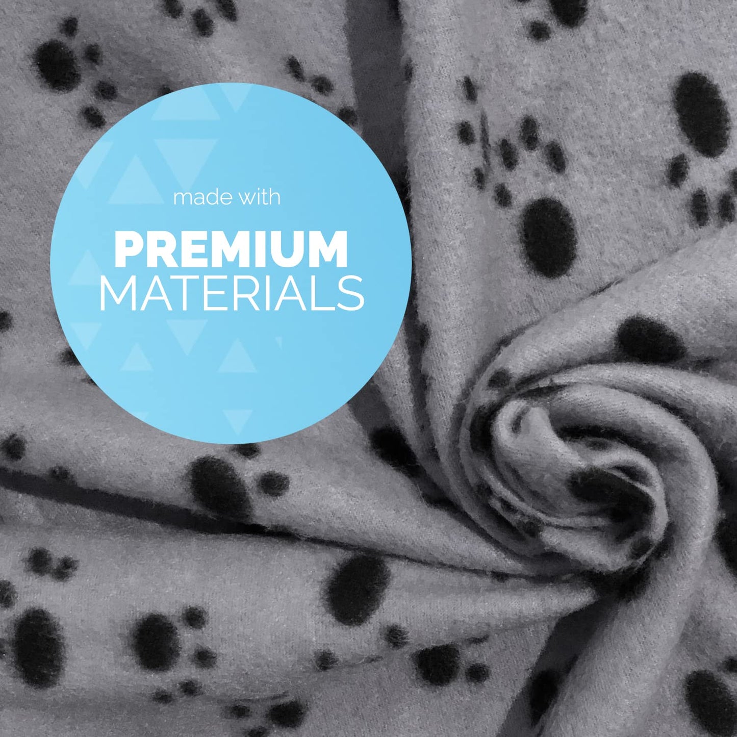 Gadvera 3-Pack Pet Blankets - Soft, Washable Flannel Fleece for Dogs, Cats, & Small Pets