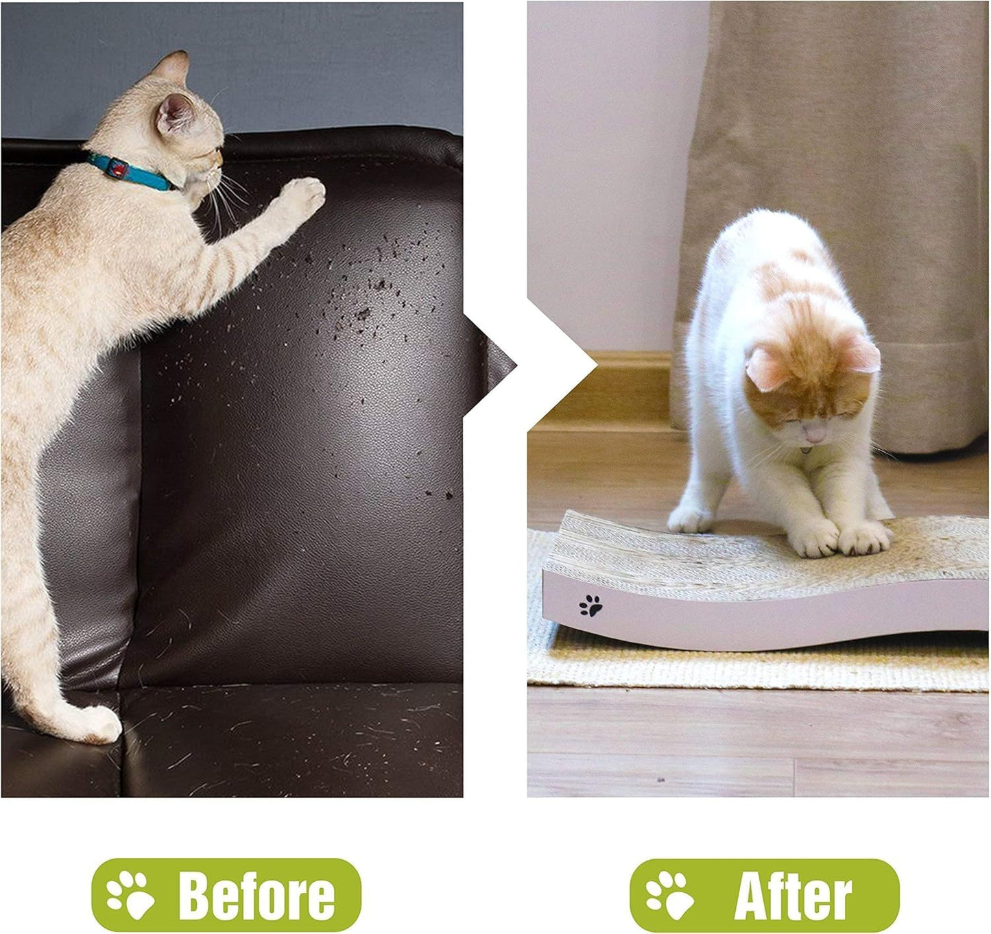 Gadvera Double-Sided Cat Scratching Board with Catnip - Durable & Recyclable