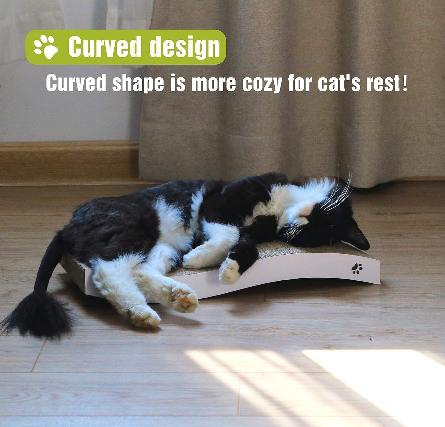 Gadvera Double-Sided Cat Scratching Board with Catnip - Durable & Recyclable