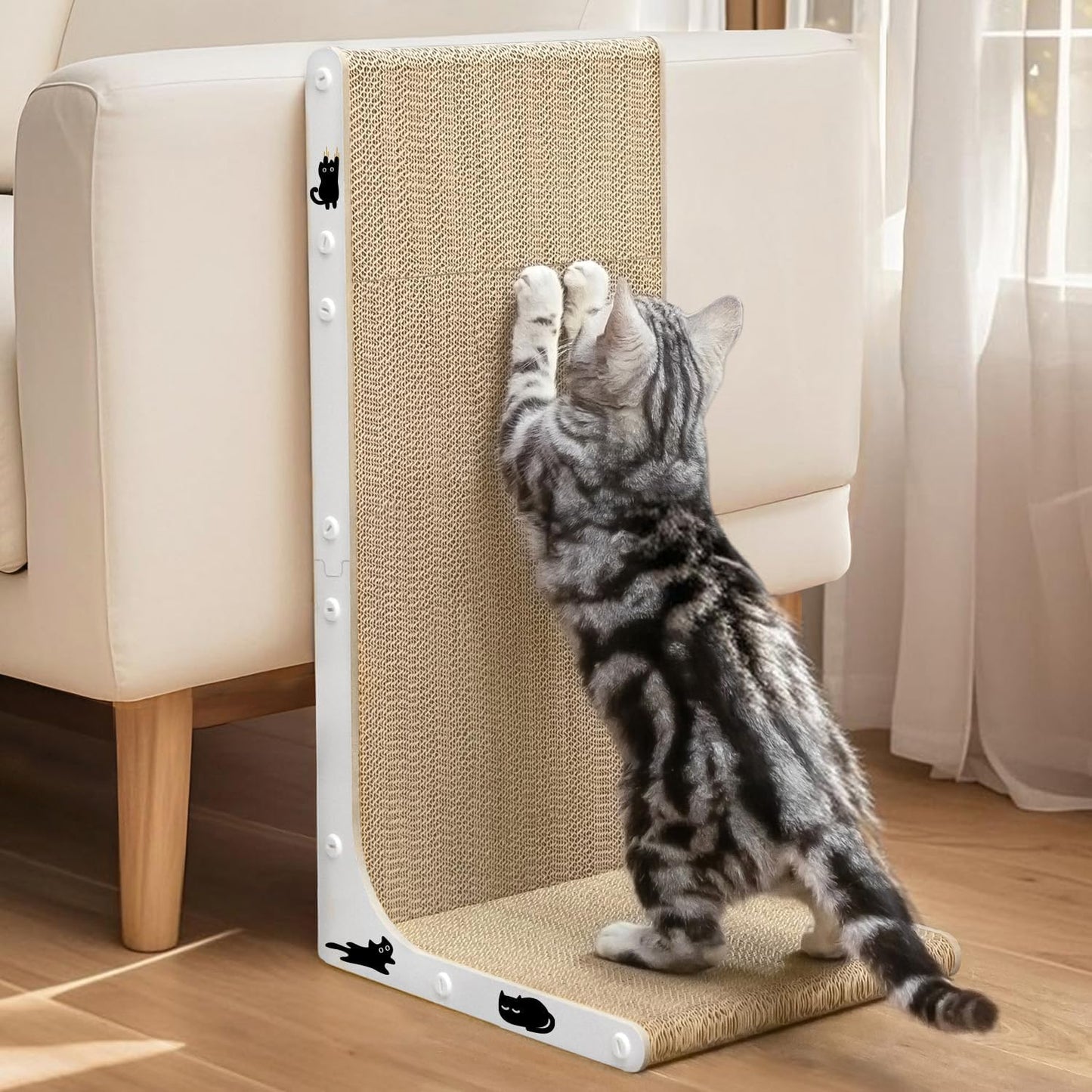 Gadvera Double-Sided Cat Scratching Board with Catnip - Durable & Recyclable