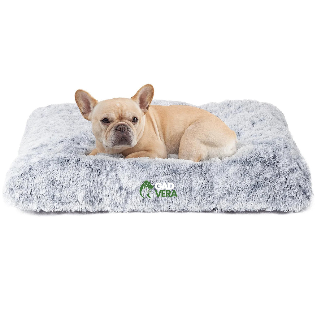 Gadvera Calming Dog Bed - Washable, Anti-Slip, 75x50x7.5cm - Grey