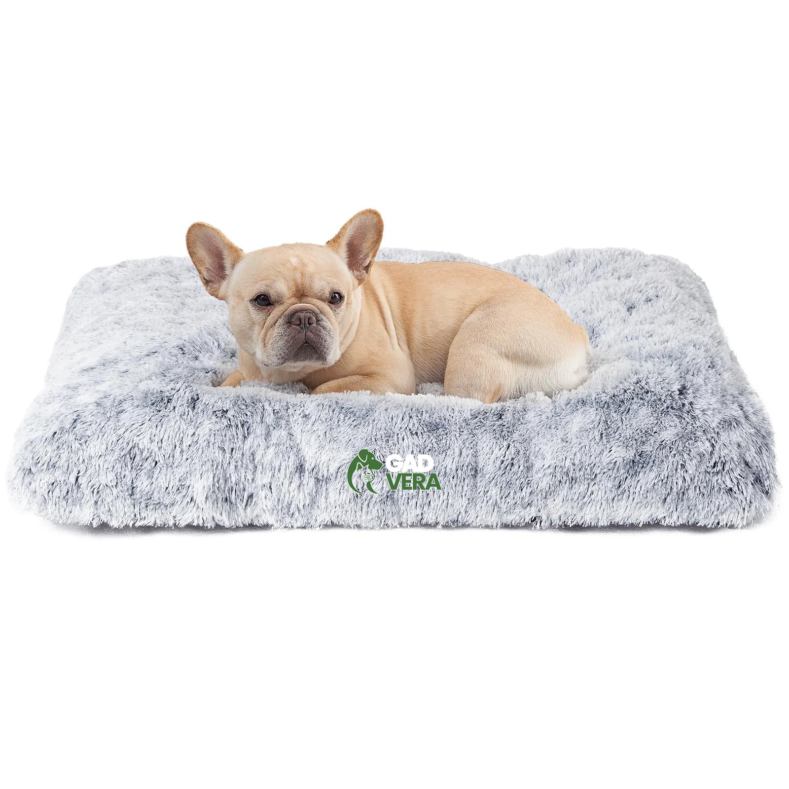 Gadvera Calming Dog Bed - Washable, Anti-Slip, 75x50x7.5cm - Grey