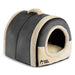 Gadvera 2-in-1 Foldable Cat & Small Dog Bed - Crystal Velvet Cat Cave, Indoor/Outdoor