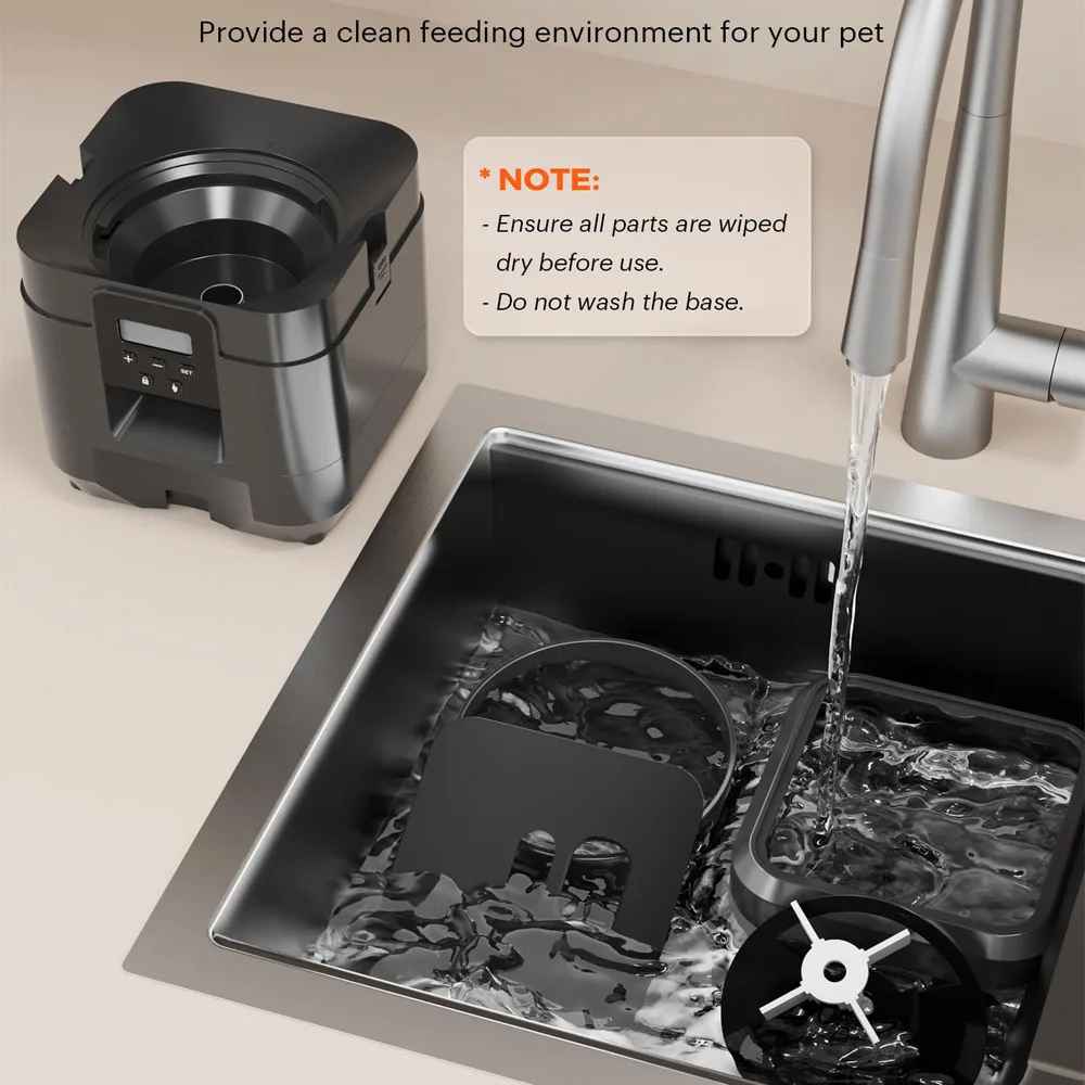 Gadvera™ Smart Automatic Pet Feeder – Timed Portion Control Cat & Dog Bowl | Slow Feed Food Dispenser with LCD Screen & Anti-Slip Base