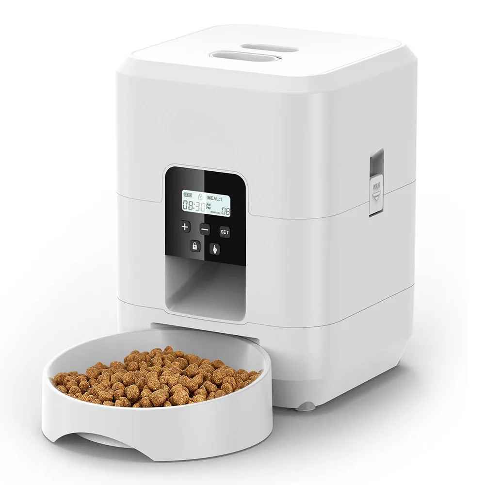 Gadvera™ Smart Automatic Pet Feeder – Timed Portion Control Cat & Dog Bowl | Slow Feed Food Dispenser with LCD Screen & Anti-Slip Base