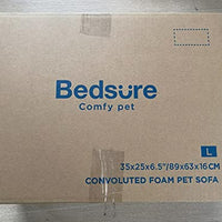 Gadvera Large Orthopedic Dog Bed Sofa - Washable, U-Shape Bolster, Waterproof