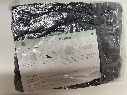 Gadvera Medium Dog Bed - Washable Plush, Non-Slip, Grey - Small, Medium, Large