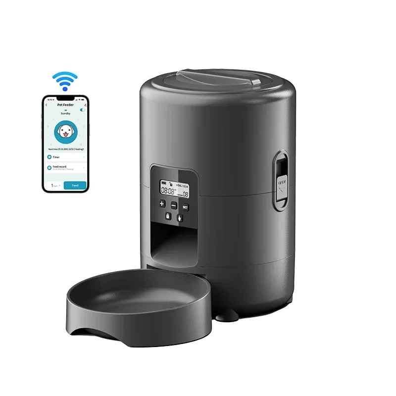 2L Smart Automatic Pet Feeder – Wi-Fi App Control Food Dispenser for Cats & Dogs | Timed Portion Control, Dry Food Bowl