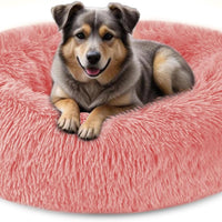Gadvera Plush Donut Cat & Dog Bed - Self-Warming, Anti-Slip, Reversible