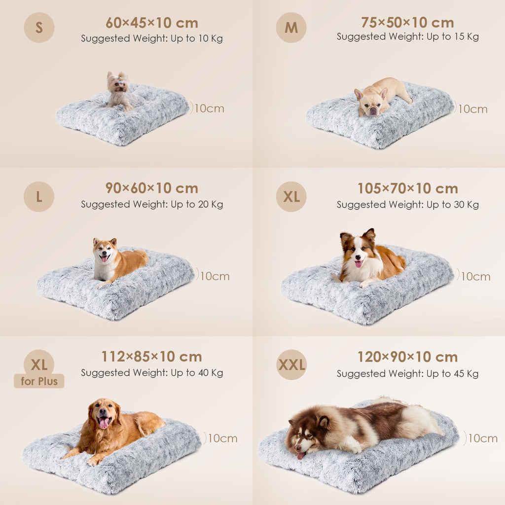 Gadvera Calming Dog Bed - Washable, Anti-Slip, 75x50x7.5cm - Grey