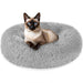 Gadvera Plush Donut Cat & Dog Bed - Self-Warming, Anti-Slip, Reversible