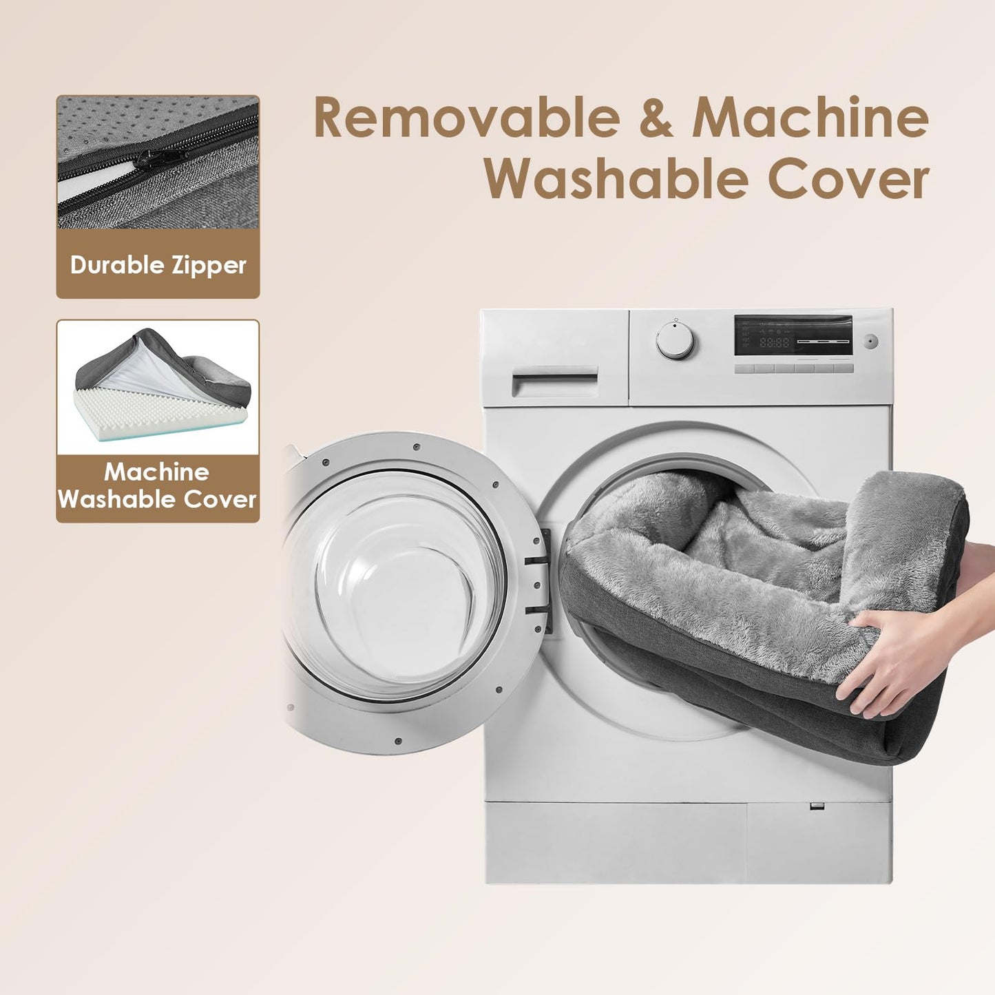 Gadvera Memory Foam Dog Bed - Orthopedic, Waterproof