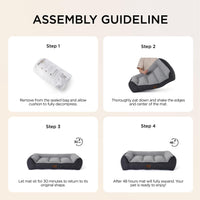 Gadvera XL Orthopedic Dog Bed - Extra Thick, Waterproof, Washable