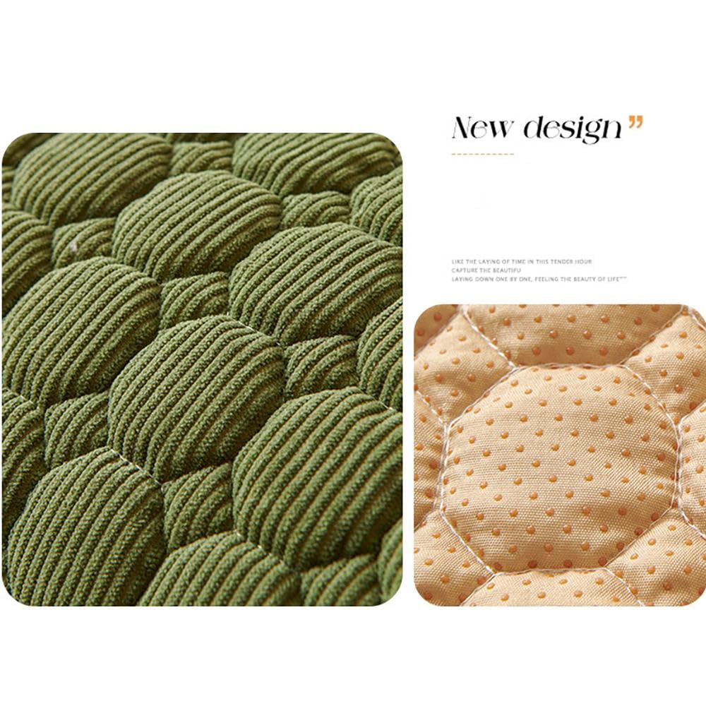 Gadvera Fluffy Calming Dog Bed - Washable, Non-Skid Bottom, Soft & Warm Cushion - Green