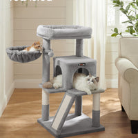 Gadvera Cat Tree - Widened Perch for Large Cats - Light Grey