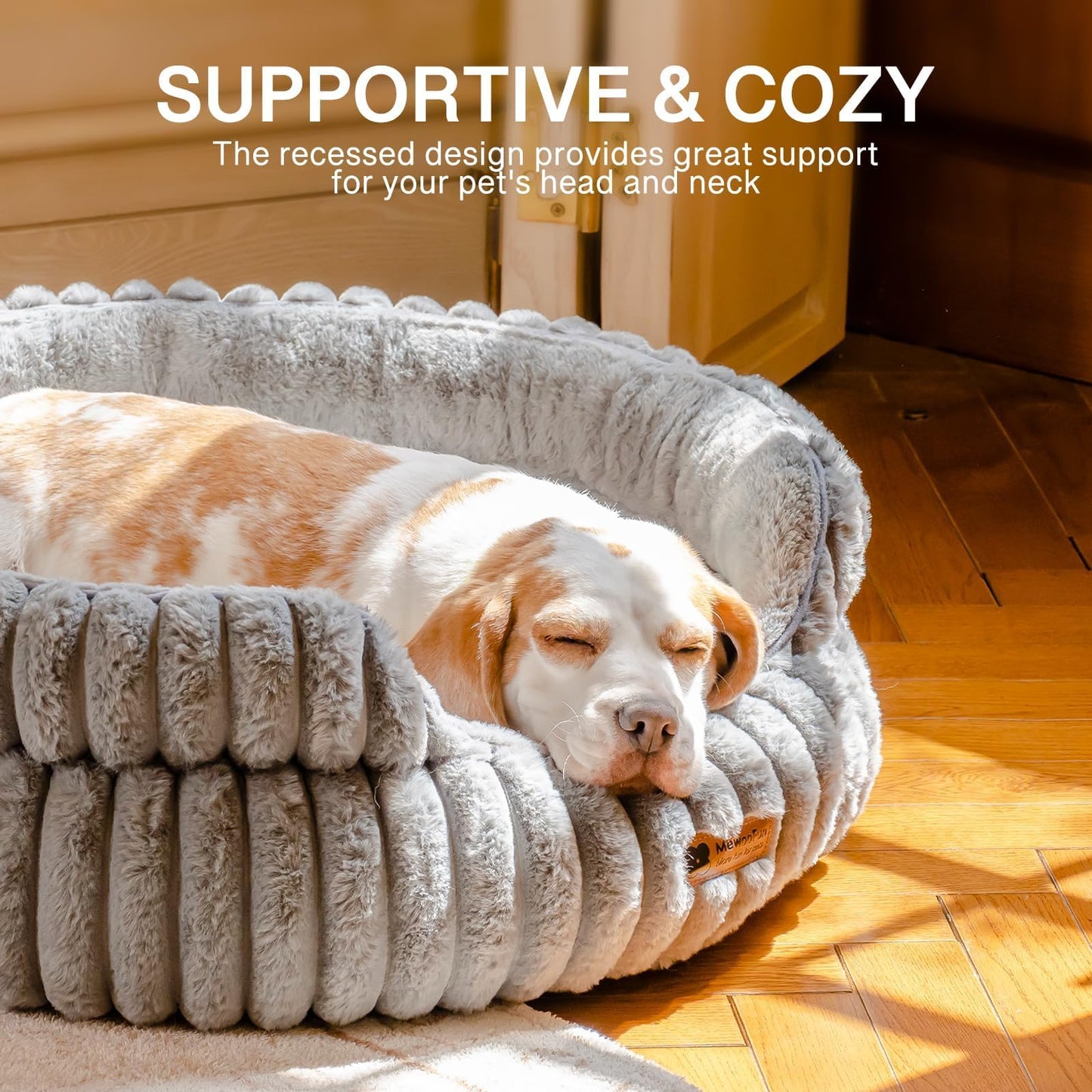 Gadvera Donut Cat Bed - Washable, Anti-Anxiety, Non-Slip for Cats & Small Dogs