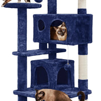 Gadvera 138.5cm Cat Tree - Scratching Posts, Condos & Ladde