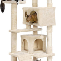 Gadvera 138.5cm Cat Tree - Scratching Posts, Condos & Ladde