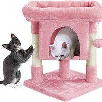 Gadvera 59cm Cat Tree - Scratching Post, Condo & Hanging Ball