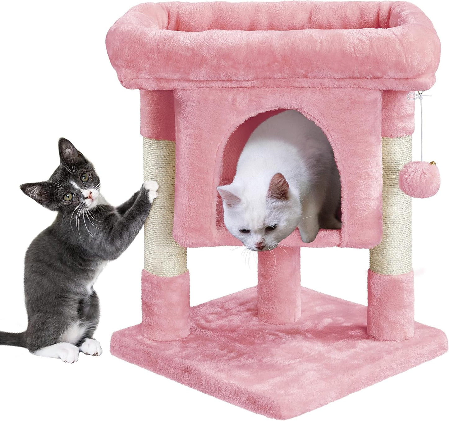 Gadvera 59cm Cat Tree - Scratching Post, Condo & Hanging Ball