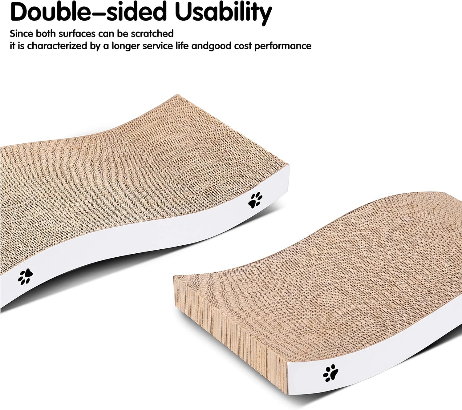 Gadvera Double-Sided Cat Scratching Board with Catnip - Durable & Recyclable