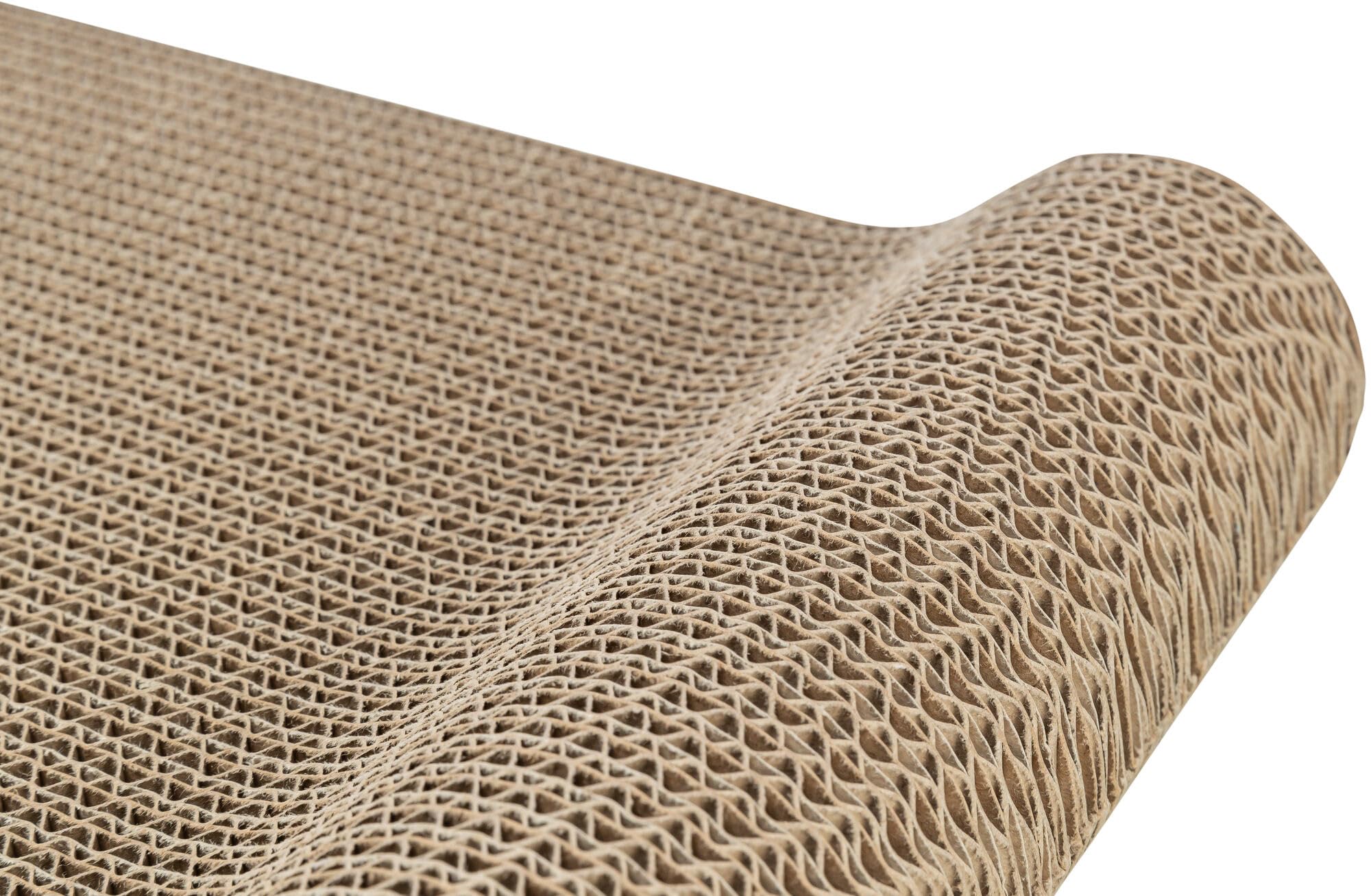 Gadvera Wild Cat Scratching Board with Catnip - Natural Claw Care, 41x7x24cm, Blue