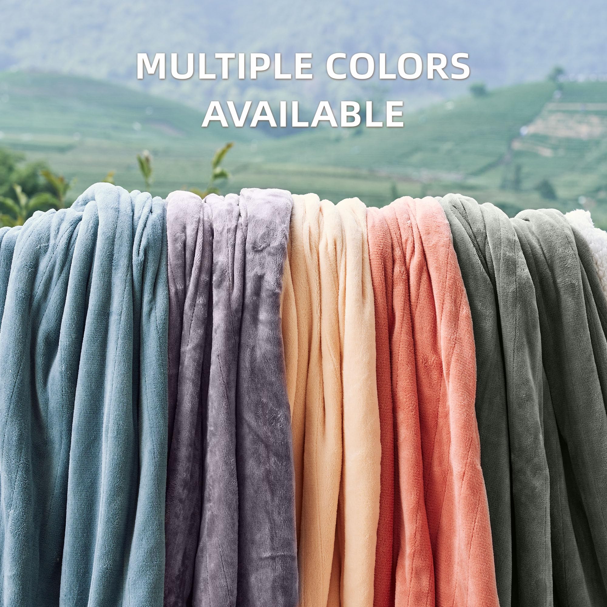 Electric Heated Blanket 130x160cm – 6 Heat Settings, Adjustable Timer (10H) | Machine Washable, Overheat Protection – Blue Throw