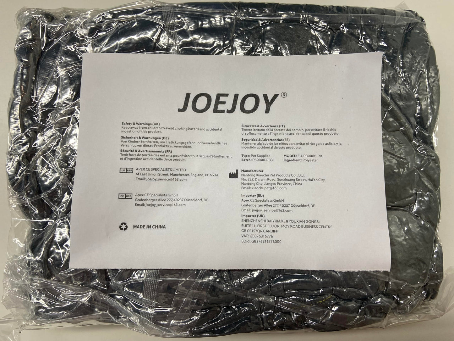 Gadvera Medium Dog Bed - Washable Plush, Non-Slip, Grey - Small, Medium, Large