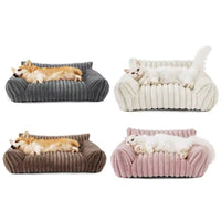 Calming Cat Couch Bed UK – Anti-Anxiety, Fluffy, Washable Pet Sofa for Cats & Dogs | Free Delivery