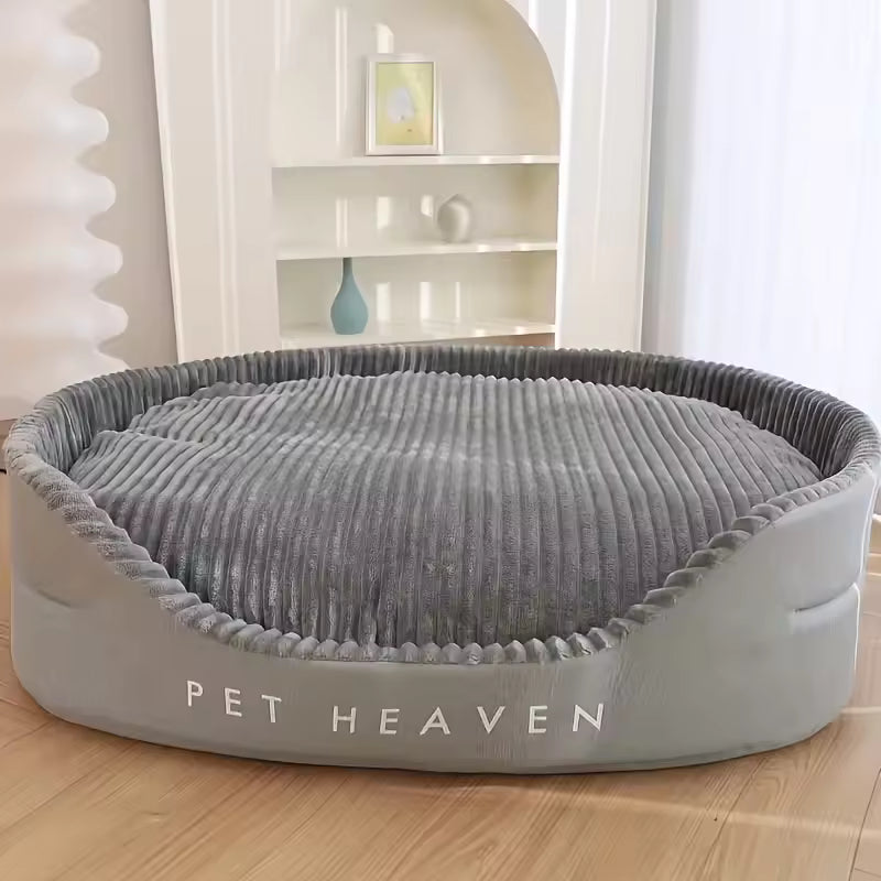 Anti-Anxiety Calming Dog Bed - Plush Orthopedic Pet Sofa with Arch Design - Removable Washable Cover - Non-Slip Bottom for Dogs & Cats
