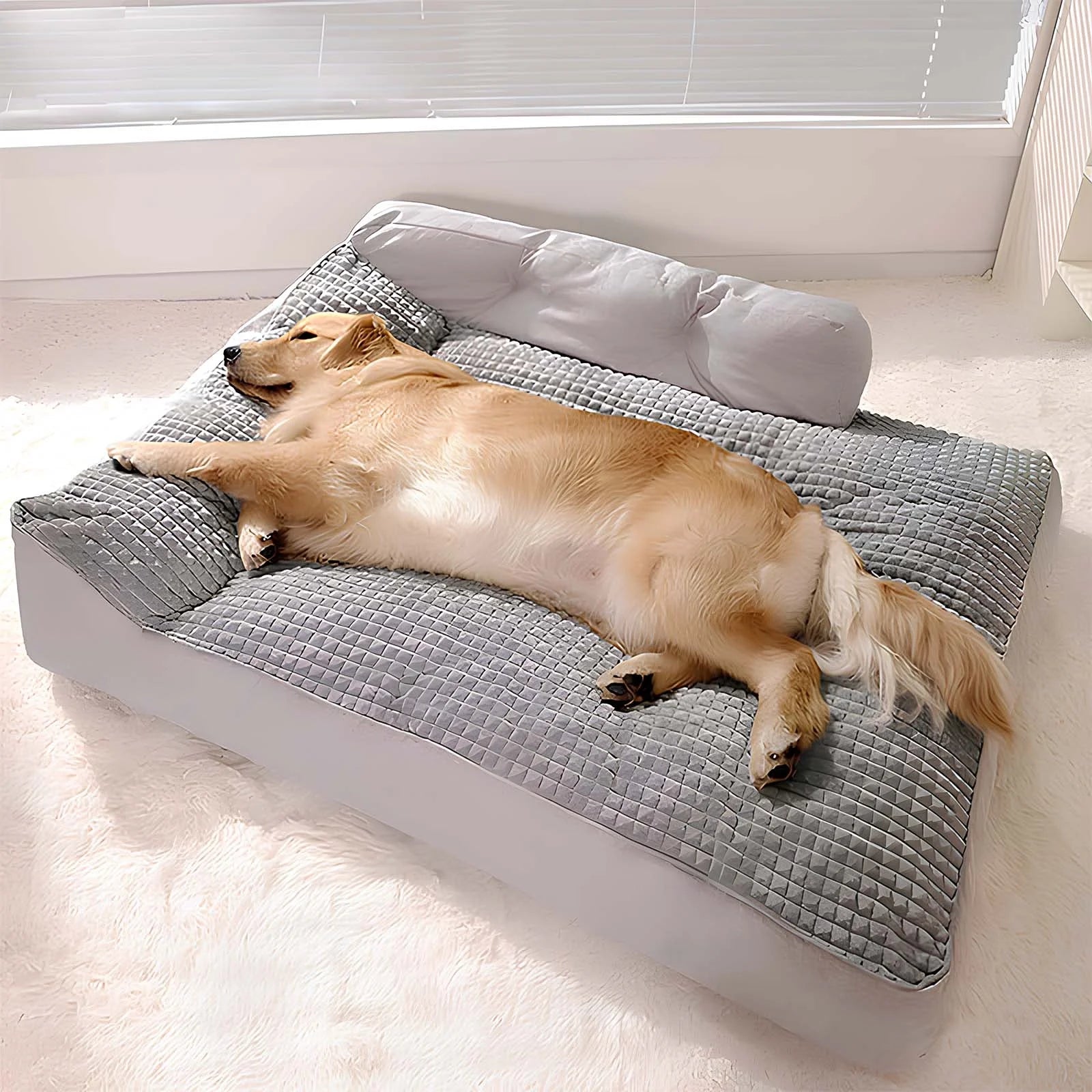Gadvera Orthopaedic Calming Dog Bed – Memory Foam, Comfortable & Supportive – Ideal for Anxiety Relief