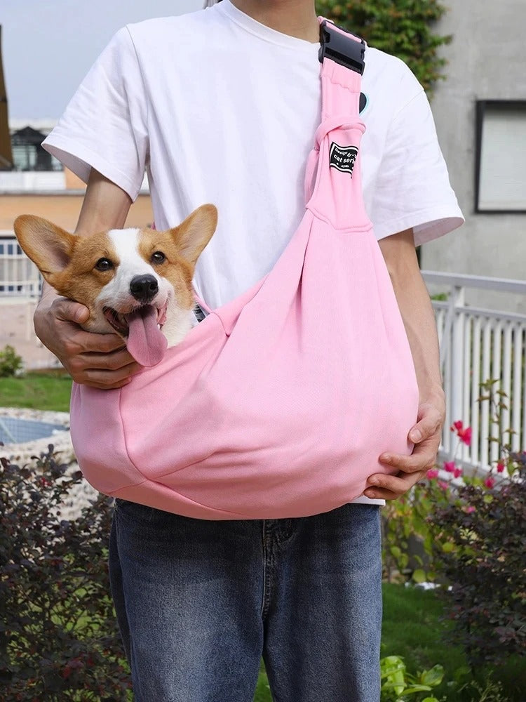 Adjustable Pet Dog Carrier Sling – Comfortable Outdoor Travel Shoulder Bag for Small Dogs & Puppies